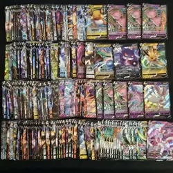 200 Lot Pokemon TCG Chinese Card RR RRR VMAX Gengar Mew Sylveon #51 -FI38 - Image 1