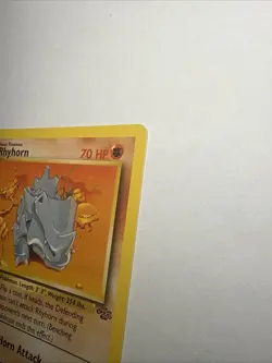 1st Edition Rhyhorn 61/64 Jungle Series Pokemon Card Original Owner - Image 5