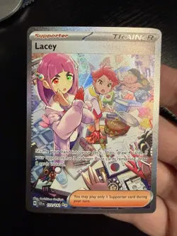 Pokemon TCG Stellar Crown Lacey Special Illustration Rare Holo Card 172/142 LP - Image 1