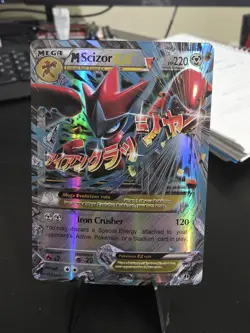 Pokemon Mega-M Scizor EX TCG 77/122 XY Breakpoint Holo Ultra Rare Card - Image 1