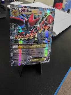 Pokemon Mega-M Scizor EX TCG 77/122 XY Breakpoint Holo Ultra Rare Card - Image 3