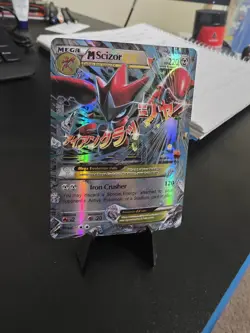 Pokemon Mega-M Scizor EX TCG 77/122 XY Breakpoint Holo Ultra Rare Card - Image 4