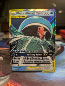 Magikarp & Wailord GX SM166 Holo Card NM Condition - Image 1
