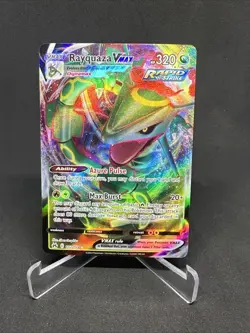 Pokemon TCG Rayquaza VMAX Ultra Rare 102/159 Sword & Shield Crown Zenith NM Card - Image 1