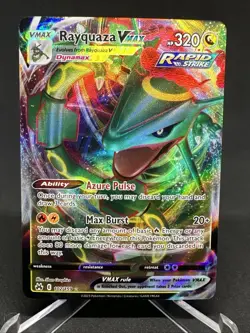 Pokemon TCG Rayquaza VMAX Ultra Rare 102/159 Sword & Shield Crown Zenith NM Card - Image 2
