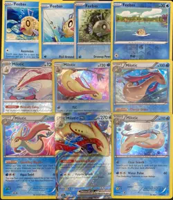 10x Pokemon Cards Milotic Feebas Lot - XY Holo Ultra Rare EX Exclusive TCG - Image 1