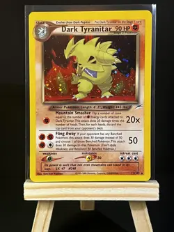 Pokemon TCG Dark Tyranitar Neo Destiny Holo Rare Card 11/105 Unlimited - Image 1