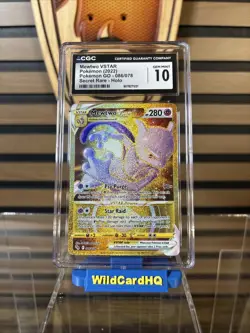 CGC 10 Gold Mewtwo VSTAR Holo Ultra Rare Card 086/078 Pokemon TCG - Image 1