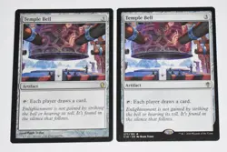 2X TEMPLE BELL Artifact Commander 2013 & 2016 Rare MAGIC GATHERING CARD - Image 1