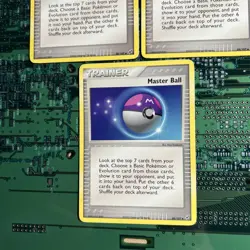 Master Ball 88/107 EX Deoxys Pokemon Card Trainer Non-Holo 3 - Image 3