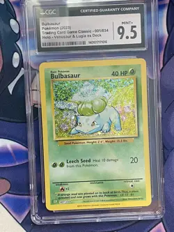 CGC 9.5 Bulbasaur 001/034 Trading Card Game Classic - CLV English - Image 1