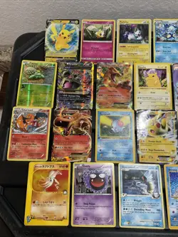 Pokemon Card ALL VTG RARE Lot 30 Cards Damaged Stamped Shadowless Charizard Pika - Image 2