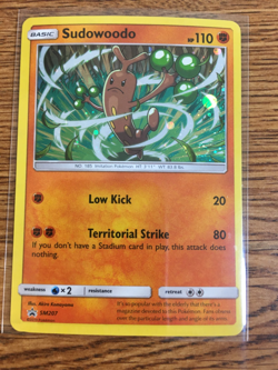 Sudowoodo SM207 Holo SM Black Star Promo Pokemon Card TCG Trading Card Game - Image 1