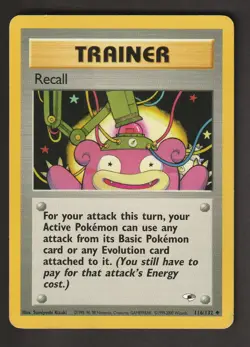 Recall 116/132 Gym Heroes Uncommon English Pokemon Card - LP - Image 1