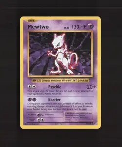 Mewtwo 51/108 Evolutions Cracked Ice Holo Rare Pokemon Card LP - Image 1
