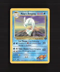 Misty's Dewgong 54/132 Gym Challenge Uncommon Pokemon Card MP - Image 1