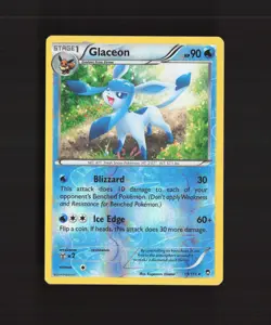 Glaceon 19/111 Furious Fists Reverse Holo Rare Pokemon Card LP - Image 1