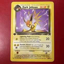 Dark Jolteon 38/82 Team Rocket Regular First Edition Pokemon Card - Image 1