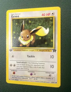 Eevee - Team Rocket 1st Edition 55/82 Pokemon Card LP - Image 4