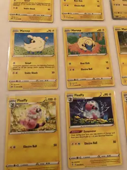 Lot Of 9 Mareep and Flaaffy Pokemon Cards - Image 2
