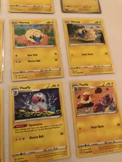 Lot Of 9 Mareep and Flaaffy Pokemon Cards - Image 3