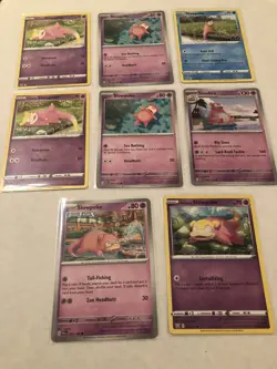 Lot Of 8 Slowpoke Slowbro Pokemon Cards - Image 2