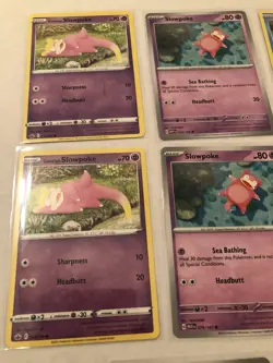 Lot Of 8 Slowpoke Slowbro Pokemon Cards - Image 3