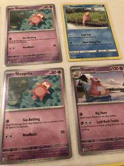 Lot Of 8 Slowpoke Slowbro Pokemon Cards - Image 4