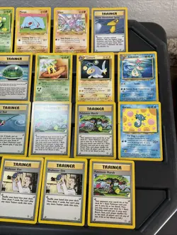 (30) Pokemon Card ALL VTG Lot Cards 1999 Neo Legendary Trainer Croconaw - Image 4