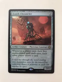 Zenith Chronicler Foil MTG Magic the Gathering Card NM Near Mint All Will Be One - Image 1