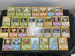 (30) Pokemon Card ALL VTG Lot Cards 1999 Base Set 2 Arcanine Kadabra Rhydon - Image 1
