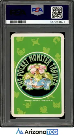 Pokemon 1996 Sandshrew #027 Queen Of Hearts Pokemon Green Playing Card PSA 10 - Image 2