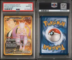 Team Rockets Mewtwo EX Hyper Rare Card 240/182 SV10 Destined Rivals Psa 10 - Image 5