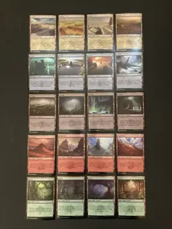 MTG Commander Legends: Baldur's Gate Complete Foil Land Set (451-470, CLB, NM) - Image 1