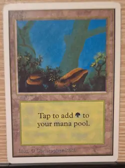 MtG Forest (A) - Unlimited Edition - Lightly Played -Land - - Image 1