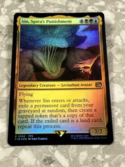 Sin, Spira's Punishment #242 FOIL MTG Final Fantasy FIN NM X1 - Image 1