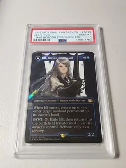 Jill, Shiva's Dominant Borderless Surge Foil PSA 10 💎💎 Final Fantasy MTG - Image 1