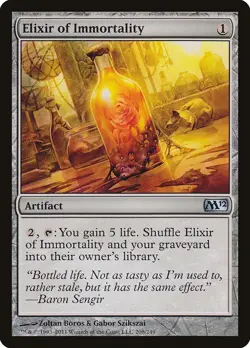 Core Set 2012 Elixir of Immortality MTG Magic the Gathering LP - Image 1