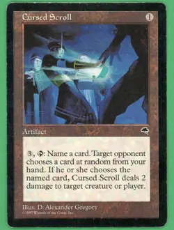Cursed Scroll MTG Tempest MP 281 - Image 1