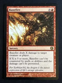 1x Banefire (35) Duels of the Planeswalkers LP MTG Magic the Gathering x1 MKE - Image 1