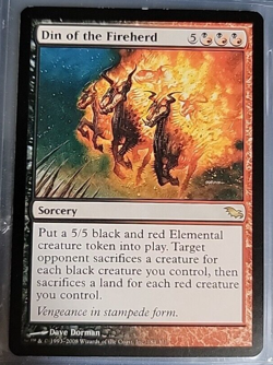 MTG Din of the Fireherd Shadowmoor 184/301 Regular Rare - Image 1