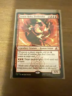 Avatar Roku, Firebender - TLE 0112 - Mythic - MTG Magic Legendary Human - Image 1