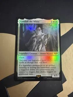 MTG Gandalf the White FOIL Universes Beyond: The Lord of the Rings 0019 RARE LTR - Image 1