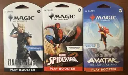 3x MTG Sleeved Booster Pack Lot- Final Fantasy, Spider-Man, Avatar - Gift Bundle - Image 2