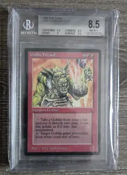 GOBLIN WIZARD The Dark Expansion Vintage MTG Beckett BGS 8.5 Near Mint to Mint+ - Image 1