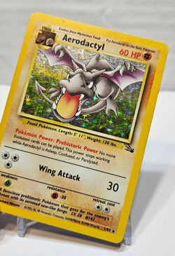 Aerodactyl 1/62 Holo Rare Unlimited Fossil Pokemon 829 - Image 4