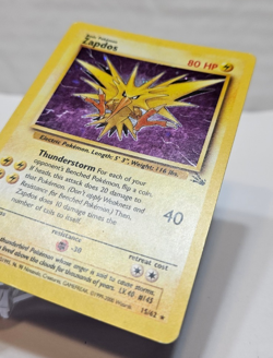 Zapdos 15/62 Holo Rare Unlimited Fossil Pokemon 840 - Image 2