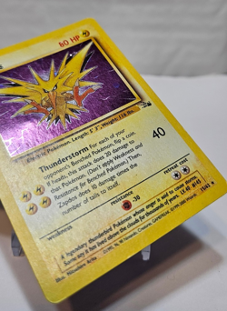 Zapdos 15/62 Holo Rare Unlimited Fossil Pokemon 840 - Image 5