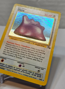Ditto 3/62 Holo Rare Unlimited Fossil Pokemon 844 - Image 3