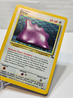 Ditto 3/62 Holo Rare Unlimited Fossil Pokemon 844 - Image 4